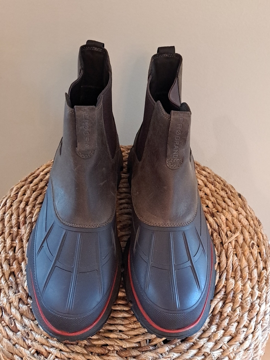 NWOT COLE HAAN Mens 4.ZEROGRAND Brown Waterproof Leather Boots 12